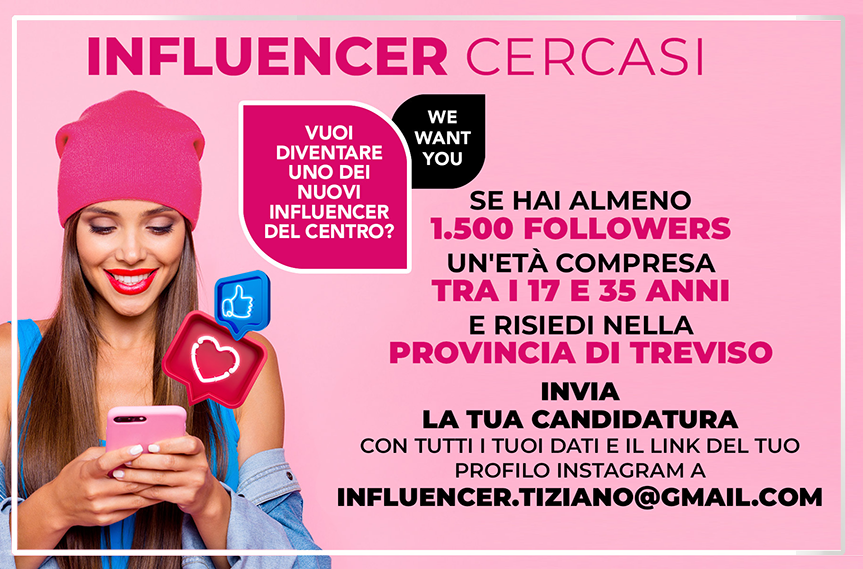 INFLUENCER CERCASI!